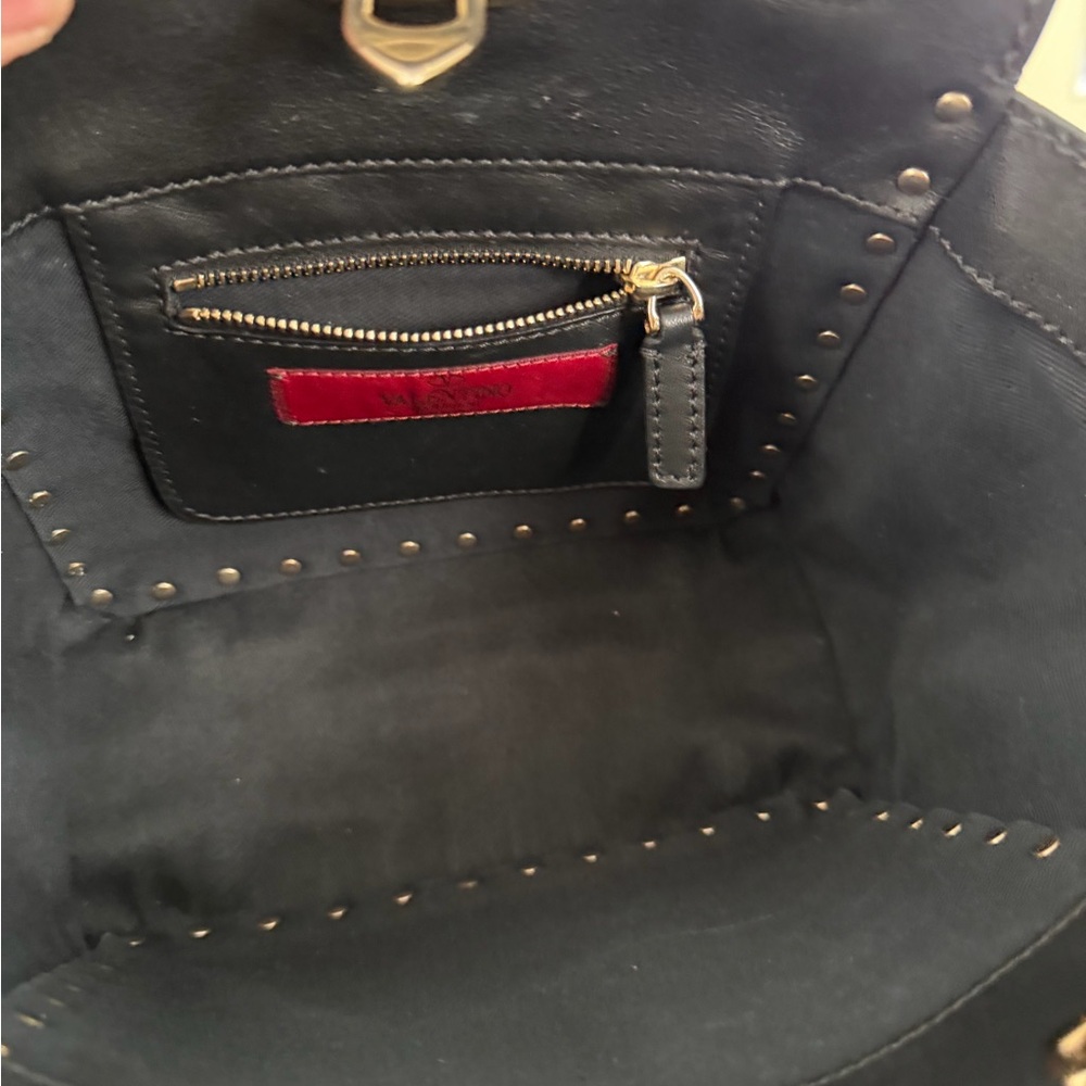 Valentino Garavani Black Studded Mini Tote - Picture 12 of 16